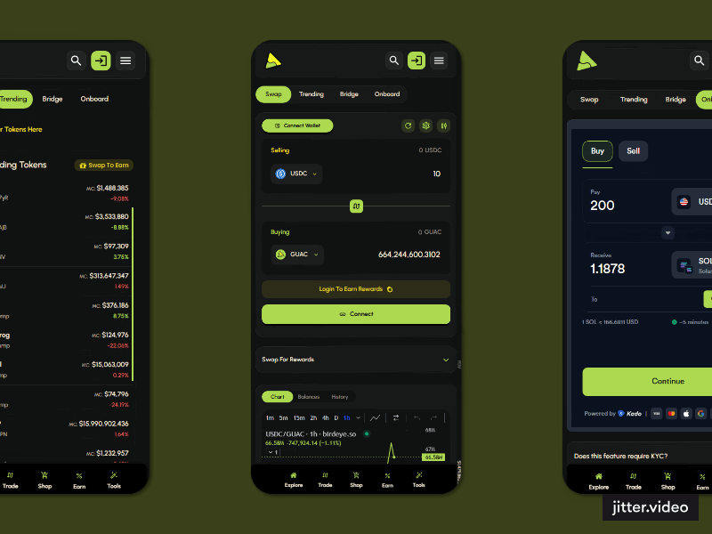 Guacamole Dashboard | Trending Solana Tokens, Liquidity Pools ...